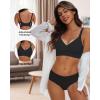 imageHORISUN Comfortable Seamless Full Coverage Bra for Women Wireless Bras with Soft Support Regular and Plus SizeBlack