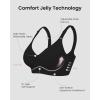 imageHORISUN Comfortable Seamless Full Coverage Bra for Women Wireless Bras with Soft Support Regular and Plus SizeBlack
