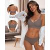 imageHORISUN Comfortable Seamless Full Coverage Bra for Women Wireless Bras with Soft Support Regular and Plus SizeCoffee