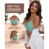 imageHORISUN Comfortable Seamless Full Coverage Bra for Women Wireless Bras with Soft Support Regular and Plus SizeEgg Green