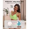 imageHORISUN Comfortable Seamless Full Coverage Bra for Women Wireless Bras with Soft Support Regular and Plus SizeLemon Green