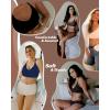 imageHORISUN Comfortable Seamless Full Coverage Bra for Women Wireless Bras with Soft Support Regular and Plus SizeNavy Blue