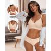imageHORISUN Comfortable Seamless Full Coverage Bra for Women Wireless Bras with Soft Support Regular and Plus SizeNude
