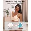 imageHORISUN Comfortable Seamless Full Coverage Bra for Women Wireless Bras with Soft Support Regular and Plus SizeNudeblack