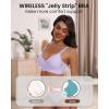 imageHORISUN Comfortable Seamless Full Coverage Bra for Women Wireless Bras with Soft Support Regular and Plus SizePurple