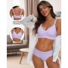 imageHORISUN Comfortable Seamless Full Coverage Bra for Women Wireless Bras with Soft Support Regular and Plus SizePurple