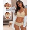 imageHORISUN Comfortable Seamless Full Coverage Bra for Women Wireless Bras with Soft Support Regular and Plus SizeSemolina