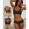 imageHORISUN Comfortable Wireless T Shirt Bra Seamless Push Up Full Coverage Bras for WomenBlack