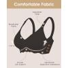 imageHORISUN Comfortable Wireless T Shirt Bra Seamless Push Up Full Coverage Bras for WomenBlack