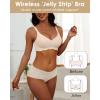imageHORISUN Comfortable Wireless T Shirt Bra Seamless Push Up Full Coverage Bras for WomenNude