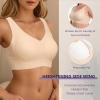 imageHORISUN Plus Size Bra Smoothing Wireless Bra for Women with SupportNude 2XL