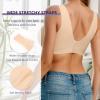 imageHORISUN Plus Size Bra Smoothing Wireless Bra for Women with SupportNude 2XL