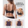 imageHORISUN Seamless Bra V Neck Lace Floral Wireless Bralette No Underwire Bra for WomenGrey