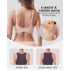 imageHORISUN Seamless Bra V Neck Lace Floral Wireless Bralette No Underwire Bra for WomenLatte Brown