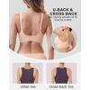 imageHORISUN Seamless Bra V Neck Lace Floral Wireless Bralette No Underwire Bra for WomenNude
