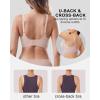 imageHORISUN Seamless Bra V Neck Lace Floral Wireless Bralette No Underwire Bra for WomenPink