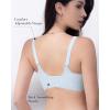 imageHORISUN Seamless Bra Womens Push Up No Underwire Lace Support Full Coverage BraBlue
