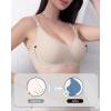 imageHORISUN Seamless Bra Womens Push Up No Underwire Lace Support Full Coverage BraCoffee