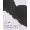 imageHORISUN Seamless Bra Womens Push Up No Underwire Lace Support Full Coverage BraGrey