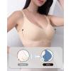 imageHORISUN Seamless Bra Womens Push Up No Underwire Lace Support Full Coverage BraNude