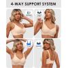 imageHORISUN Seamless Bra Womens Push Up No Underwire Lace Support Full Coverage BraNude