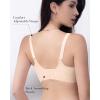 imageHORISUN Seamless Bra Womens Push Up No Underwire Lace Support Full Coverage BraNude