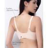 imageHORISUN Seamless Bra Womens Push Up No Underwire Lace Support Full Coverage BraPink