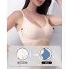 imageHORISUN Seamless Bra Womens Push Up No Underwire Lace Support Full Coverage BraPink