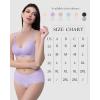 imageHORISUN Seamless Bra Womens Push Up No Underwire Lace Support Full Coverage BraPurple