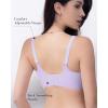 imageHORISUN Seamless Bra Womens Push Up No Underwire Lace Support Full Coverage BraPurple
