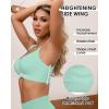 imageHORISUN Seamless Bras Full Coverage Wireless Push Up Bra for Women No Underwire Comfort V Neck Bralettes with SupportBirds Egg Green