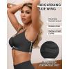 imageHORISUN Seamless Bras Full Coverage Wireless Push Up Bra for Women No Underwire Comfort V Neck Bralettes with SupportBlack