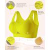 imageHORISUN Seamless Bras for Women Wireless Bralettes Comfort Pullover Bras T Shirt Full Coverage Bra with Support and LiftYellow Green