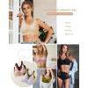 imageHORISUN Seamless Comfort Bras for Women No Underwire V Neck Soft Support Wireless T Shirt BraBlack