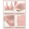 imageHORISUN Seamless Comfort Bras for Women No Underwire V Neck Soft Support Wireless T Shirt BraPink