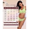 imageHORISUN Seamless Mesh Lace Bras for Women No Underwire Wireless Bras with Support and Lift Full Coverage Deep V BralettesLemon Green