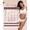 imageHORISUN Seamless Mesh Lace Bras for Women No Underwire Wireless Bras with Support and Lift Full Coverage Deep V BralettesWhite