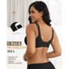 imageHORISUN Seamless Wireless Bra for Women with Soft Support No Underwire Full Coverage Comfort Bras Back Smoothing BralettesBlack