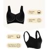 imageHORISUN Seamless Wireless Bra for Women with Soft Support No Underwire Full Coverage Comfort Bras Back Smoothing BralettesBlack