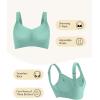 imageHORISUN Seamless Wireless Bra for Women with Soft Support No Underwire Full Coverage Comfort Bras Back Smoothing BralettesGreen