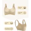 imageHORISUN Seamless Wireless Bra for Women with Soft Support No Underwire Full Coverage Comfort Bras Back Smoothing BralettesGrey