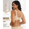 imageHORISUN Seamless Wireless Bra for Women with Soft Support No Underwire Full Coverage Comfort Bras Back Smoothing BralettesGrey