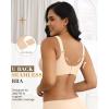 imageHORISUN Seamless Wireless Bra for Women with Soft Support No Underwire Full Coverage Comfort Bras Back Smoothing BralettesNude