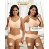 imageHORISUN Seamless Wireless Bra for Women with Soft Support No Underwire Full Coverage Comfort Bras Back Smoothing BralettesNude