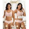 imageHORISUN Seamless Wireless Bra for Women with Soft Support No Underwire Full Coverage Comfort Bras Back Smoothing BralettesPink
