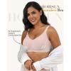 imageHORISUN Seamless Wireless Bra for Women with Soft Support No Underwire Full Coverage Comfort Bras Back Smoothing BralettesPink