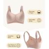 imageHORISUN Seamless Wireless Bra for Women with Soft Support No Underwire Full Coverage Comfort Bras Back Smoothing BralettesPink