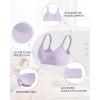 imageHORISUN Soft Wireless Womens Bras Mesh V Neck No Underwire Supportive Everyday Bras Smooth Sleep BraletteLight Purple