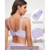 imageHORISUN Soft Wireless Womens Bras Mesh V Neck No Underwire Supportive Everyday Bras Smooth Sleep BraletteLight Purple