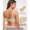 imageHORISUN Soft Wireless Womens Bras Mesh V Neck No Underwire Supportive Everyday Bras Smooth Sleep BraletteNude